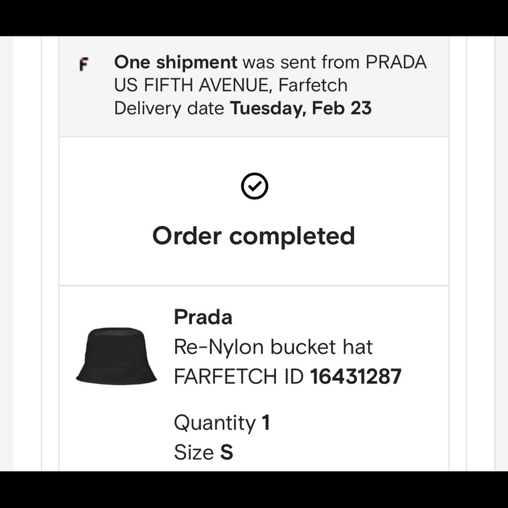 Prada (Re-Nylon bucket hat) 100% AUTHENTIC